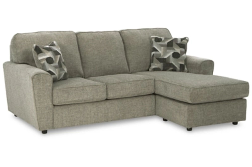 Signature Design by Ashley Cascilla Sofa Chaise and Loveseat-Pewter