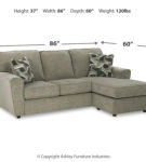 Signature Design by Ashley Cascilla Sofa Chaise and Loveseat-Pewter