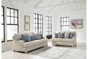 Benchcraft Traemore Sofa and Loveseat-Linen