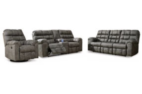 Signature Design by Ashley Derwin Reclining Sofa, Loveseat and Recliner