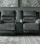 Signature Design by Ashley Earhart Reclining Loveseat and Recliner-Slate