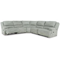 Signature Design by Ashley McClelland 5-Piece Reclining Sectional-Gray