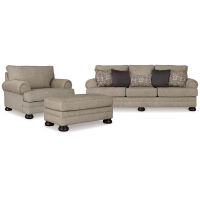 Signature Design by Ashley Kananwood Sofa, Chair and Ottoman-Oatmeal