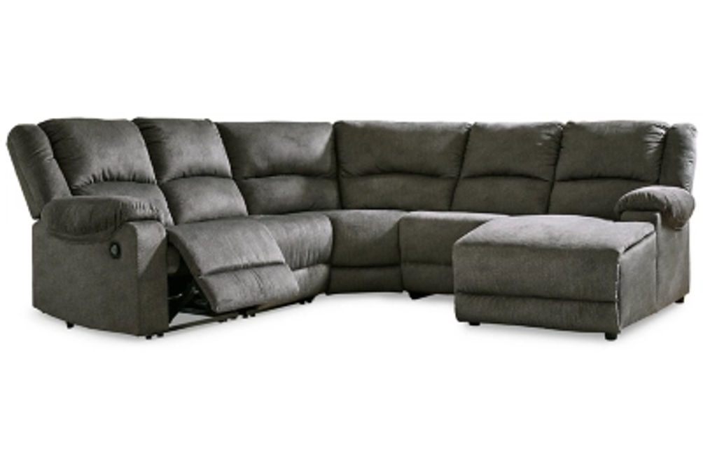 Signature Design by Ashley Benlocke 5-Piece Reclining Sectional with Chaise