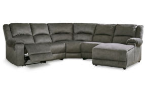 Signature Design by Ashley Benlocke 5-Piece Reclining Sectional with Chaise