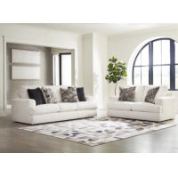 Signature Design by Ashley Karinne Sofa and Loveseat-Linen