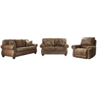 Signature Design by Ashley Larkinhurst Sofa and Loveseat with Recliner-Earth