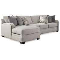 Benchcraft Dellara 3-Piece Sectional with Chaise-Chalk