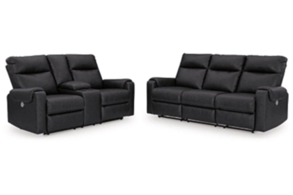 Signature Design by Ashley Axtellton Power Reclining Sofa and Loveseat