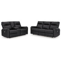 Signature Design by Ashley Axtellton Power Reclining Sofa and Loveseat