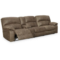 Benchcraft Segburg 2-Piece Power Reclining Sectional Sofa-Driftwood