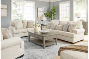 Benchcraft Rilynn Sofa, Loveseat, Oversized Chair and Ottoman-Linen