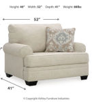 Benchcraft Rilynn Sofa, Loveseat, Oversized Chair and Ottoman-Linen