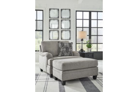 Benchcraft Davinca Sofa, Loveseat, Oversized Chair and Ottoman-Charcoal