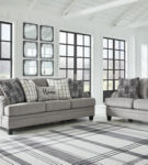 Benchcraft Davinca Sofa and Loveseat-Charcoal