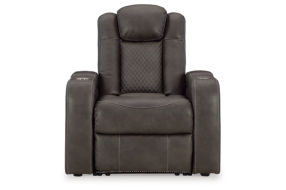 Signature Design by Ashley Fyne-Dyme Power Recliner-Shadow