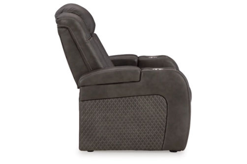 Signature Design by Ashley Fyne-Dyme Power Recliner-Shadow