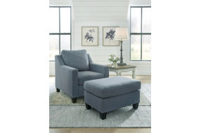 Benchcraft Lemly Chair and Ottoman-Twilight