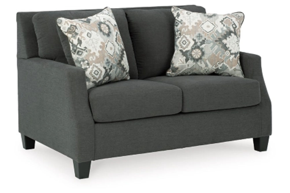 Signature Design by Ashley Bayonne Sofa and Loveseat-Charcoal