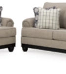 Signature Design by Ashley Elbiani Sofa and Loveseat-Alloy