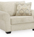 Benchcraft Haisley Oversized Chair and Ottoman-Ivory