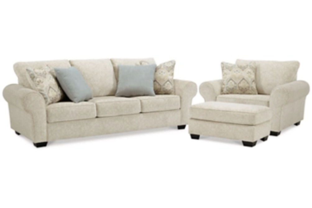 Benchcraft Haisley Sofa, Chair, and Ottoman-Ivory
