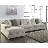 Benchcraft Ardsley 3-Piece Sectional with Chaise-Pewter