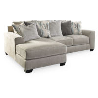 Benchcraft Ardsley 2-Piece Sectional with Chaise-Pewter