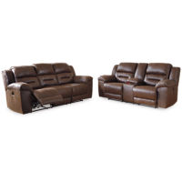 Signature Design by Ashley Stoneland Power Reclining Sofa and Loveseat