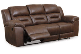 Signature Design by Ashley Stoneland Reclining Sofa and Loveseat-Chocolate