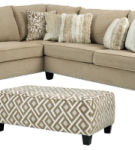 Signature Design by Ashley Dovemont 2-Piece Sectional with Ottoman-Putty