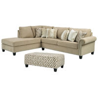 Signature Design by Ashley Dovemont 2-Piece Sectional with Ottoman-Putty