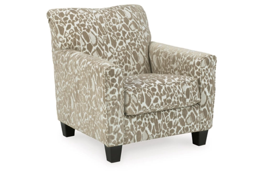 Signature Design by Ashley Dovemont Chair and Ottoman-Putty
