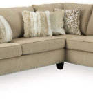 Signature Design by Ashley Dovemont 2-Piece Sectional with Ottoman-Putty