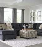 Signature Design by Ashley Eltmann 4-Piece Sectional with Chaise-Slate