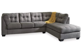 Benchcraft Maier 2-Piece Sleeper Sectional with Chaise-Charcoal