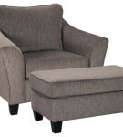 Signature Design by Ashley Nemoli Chair and Ottoman-Slate