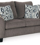 Signature Design by Ashley Nemoli Loveseat, Chair, and Ottoman-Slate