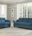 Signature Design by Ashley Miravel Sofa, Loveseat and Recliner-Indigo