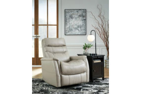 Signature Design by Ashley Riptyme Swivel Glider Recliner-Dove Gray