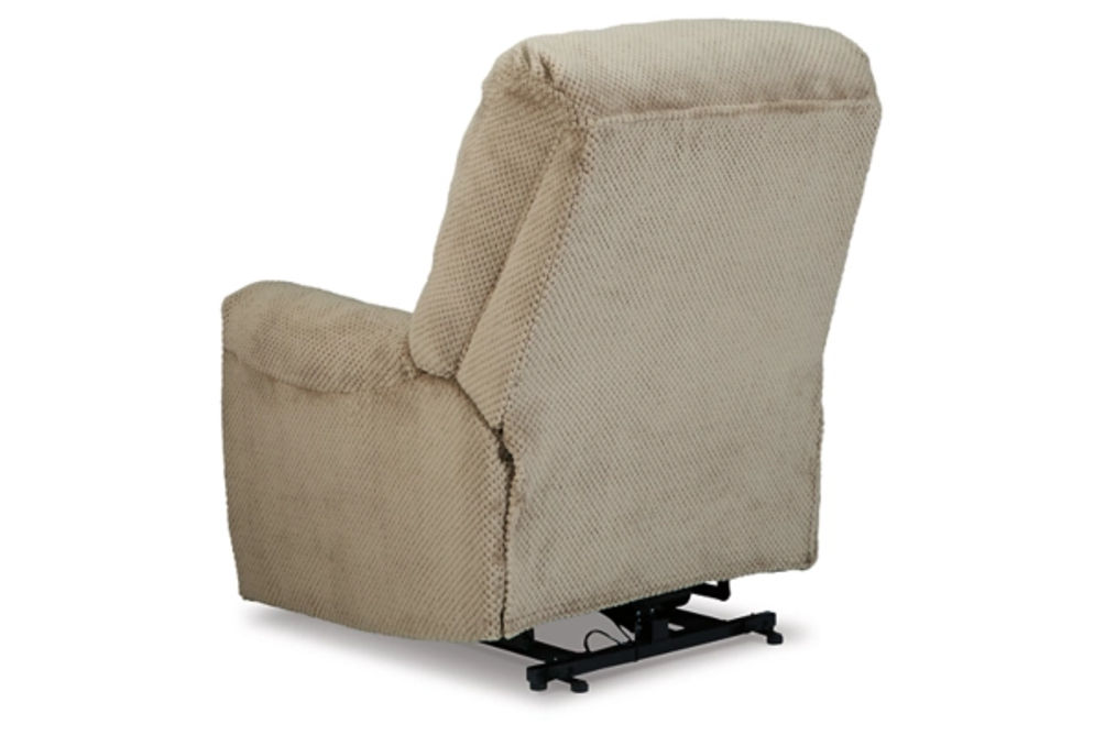 Signature Design by Ashley Shadowboxer Power Lift Recliner-Toast