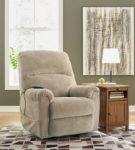 Signature Design by Ashley Shadowboxer Power Lift Recliner-Toast