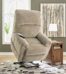 Signature Design by Ashley Shadowboxer Power Lift Recliner-Toast