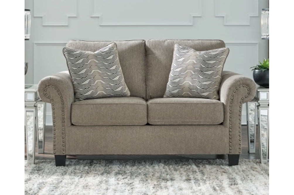 Benchcraft Shewsbury Sofa and Loveseat-Pewter