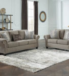 Benchcraft Shewsbury Sofa and Loveseat-Pewter