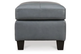 Signature Design by Ashley Genoa Oversized Chair and Ottoman-Steel