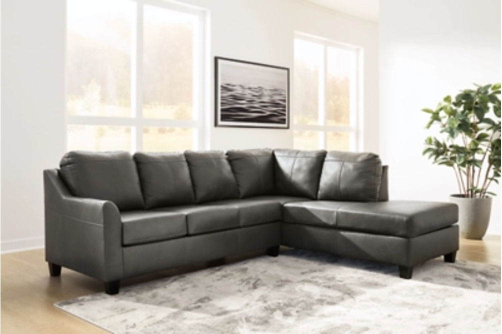 Signature Design by Ashley Valderno 2-Piece Sectional with Chaise-Fog