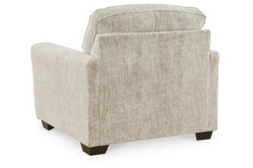Signature Design by Ashley Lonoke Oversized Chair and Ottoman-Parchment