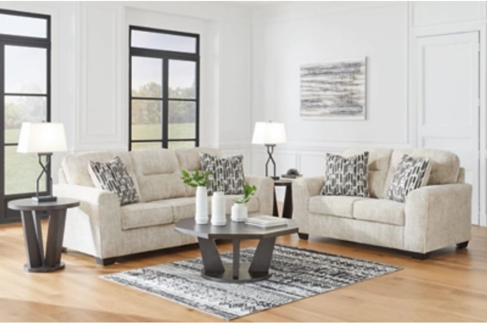 Signature Design by Ashley Lonoke Sofa and Loveseat-Parchment