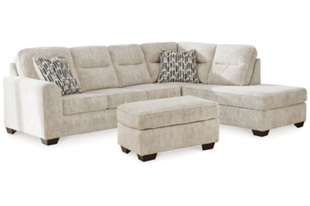 Signature Design by Ashley Lonoke 2-Piece Sectional with Chaise and Ottoman